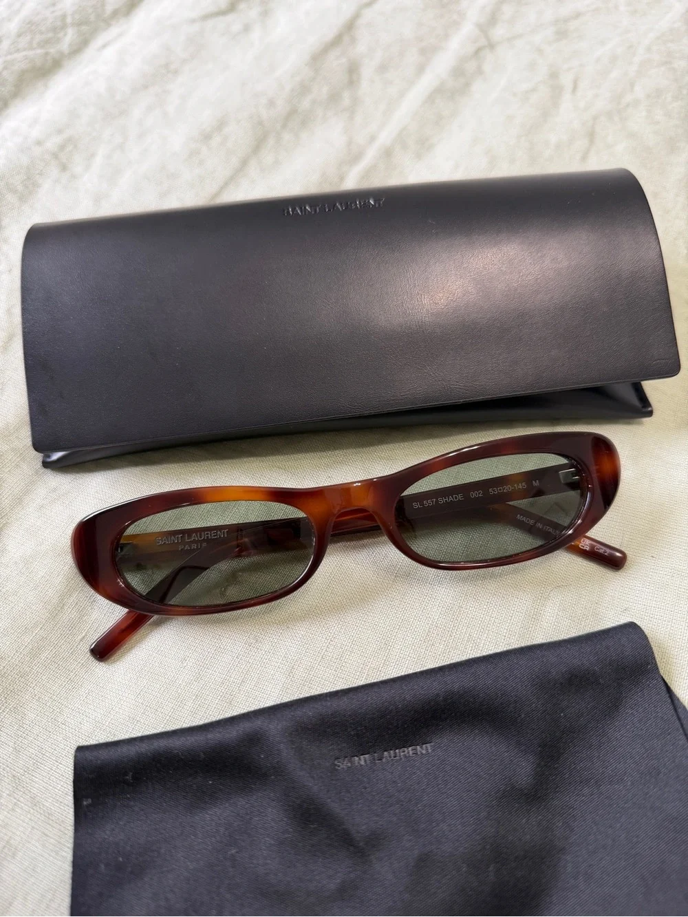 Saint Laurent SL 557 Havana and Brown color